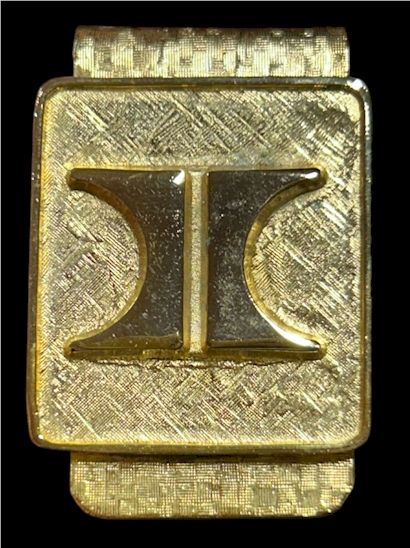 Gold-Tone Textured Money Clip