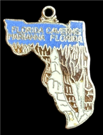 Florida Caverns Marianna Souvenir Bracelet Pendant Charm (1 in)