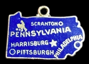 Pennsylvania State Souvenir Bracelet Pendant Charm (¾ in)