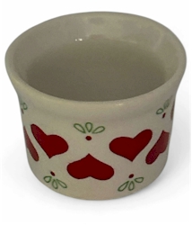 Russ Hearts Mini Ceramic Candle Holder