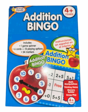 Active Minds “Addition Bingo” Educational Math Game for Ages 4+