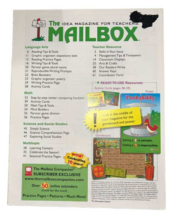 The Mailbox “Idea Magazine for Teachers” Educational Resource Issue
