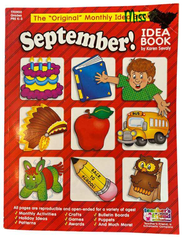 “September! Idea Book” by Karen Sevaly – The Original Monthly Idea Book Series