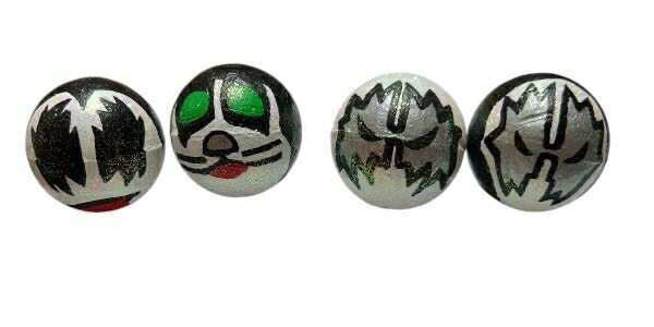 Set of 4 KISS Hand Painted Antenna Balls