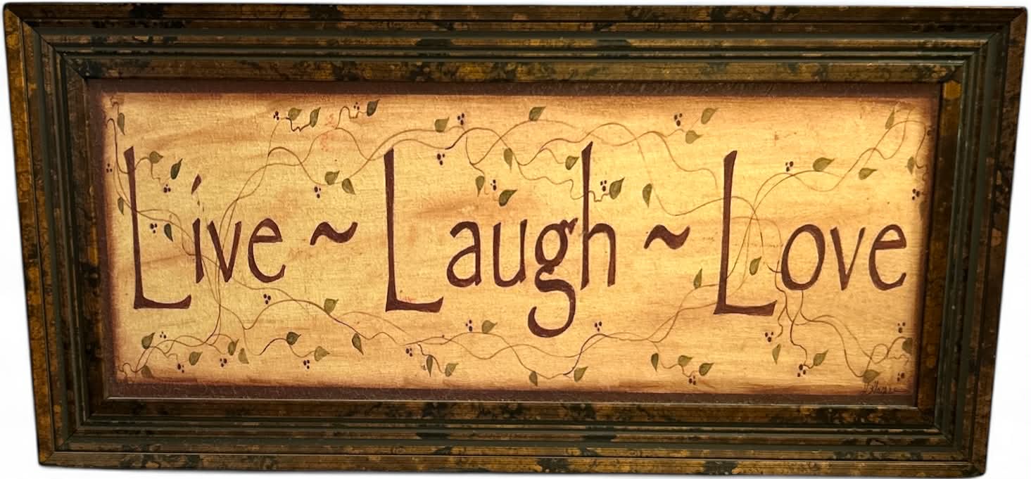 Kirkland’s “Live Laugh Love” Framed Wall Art 23 x 11