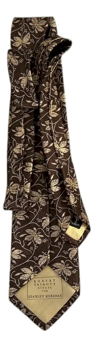 Men’s Embroidered Silk Robert Talbott Estate for Stanley Korshak Tie 60 "