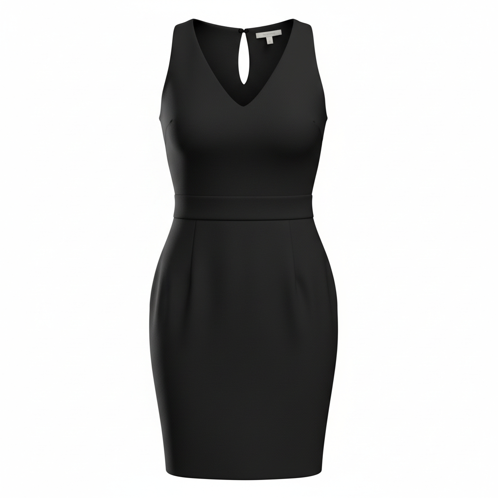Women’s Sleeveless V Neck Dress