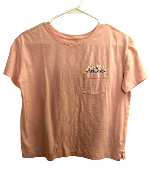 Girls Short Sleeve Pocket T Shirt
