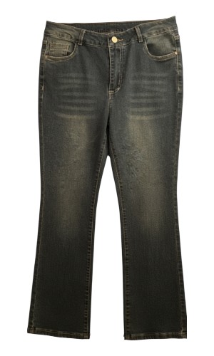 Women’s Bootcut Jeans Blue Denim Classic Mid Rise Casual