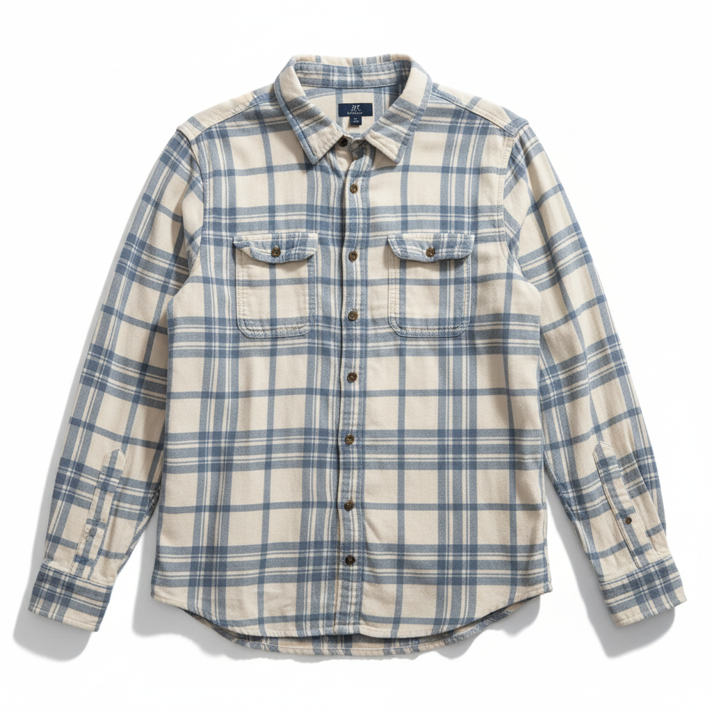 Men’s George Big and Tall Flannel Button Up Shirt