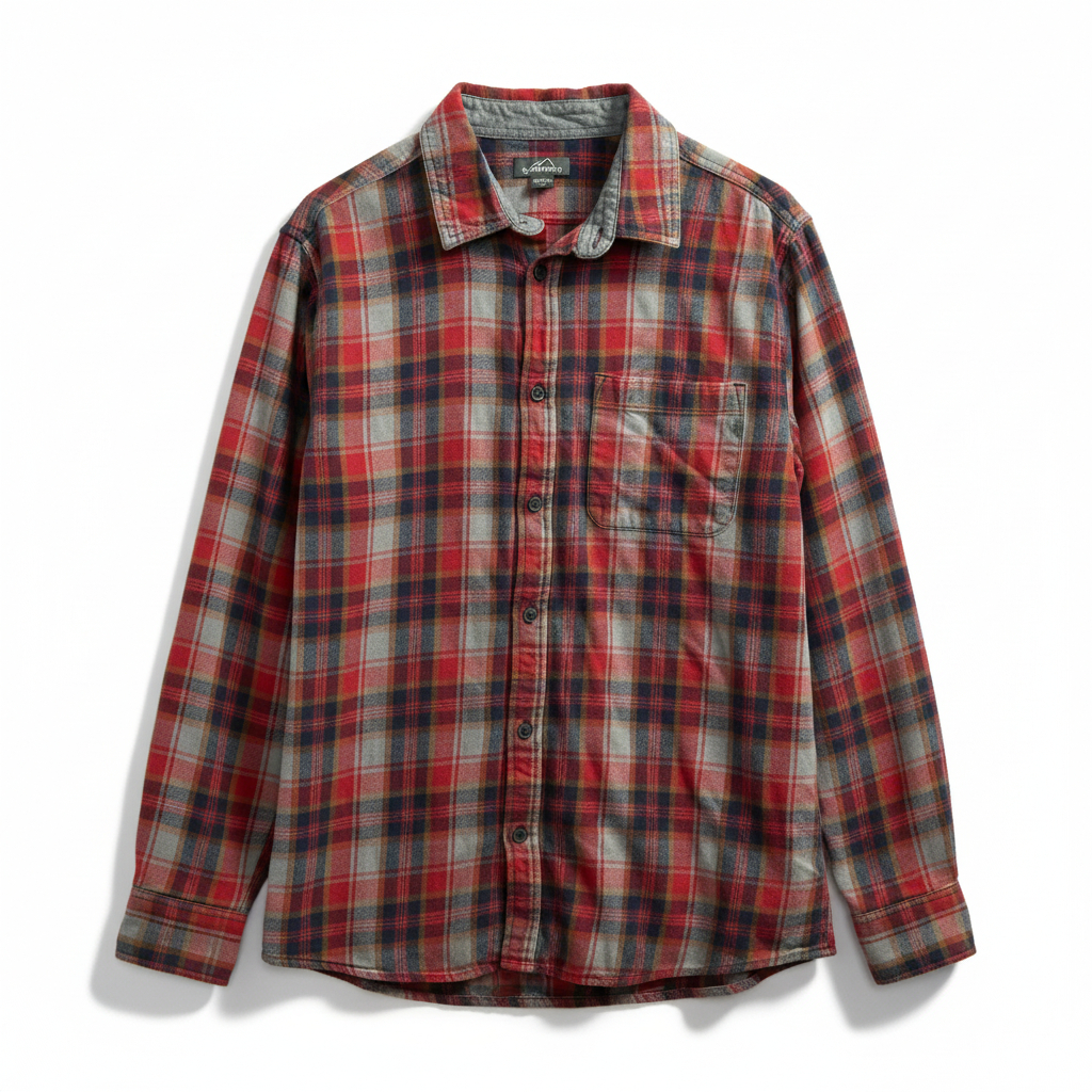 Men’s Eddie Bauer Plaid Flannel Button Up Shirt
