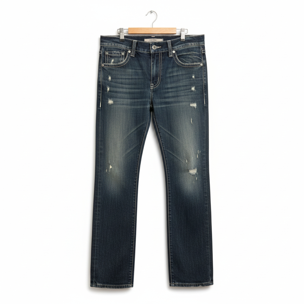 Men’s Rock and Roll Cowboy Distressed Denim Jeans