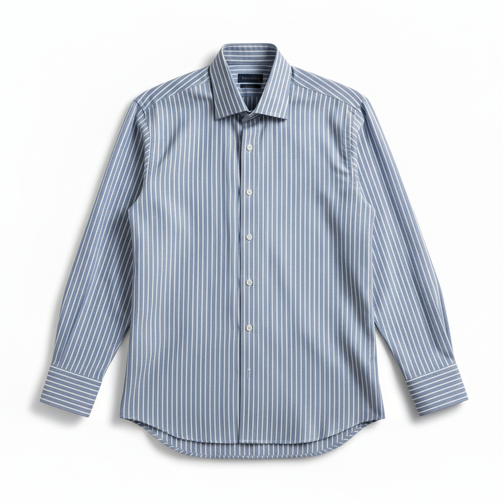 Men’s Café Coton Select Long Sleeve Dress Shirt 39L Neck 15.5