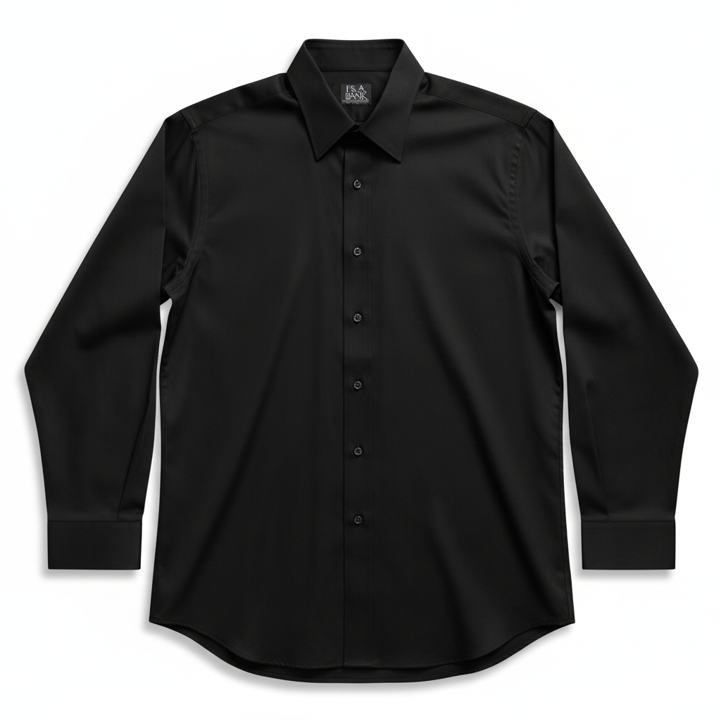 Men’s Tailored Fit Dress Shirt by Jos. A. Bank Travelers Collection 43L 17 Neck