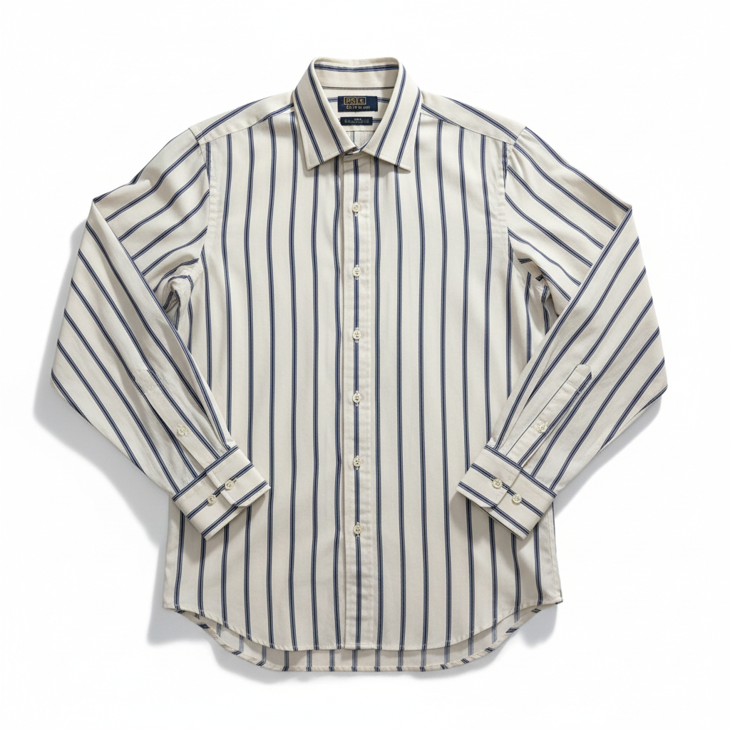 Men’s Fine Dress Shirt by Polo by Ralph Lauren Palmer 34L 15.5  Neck