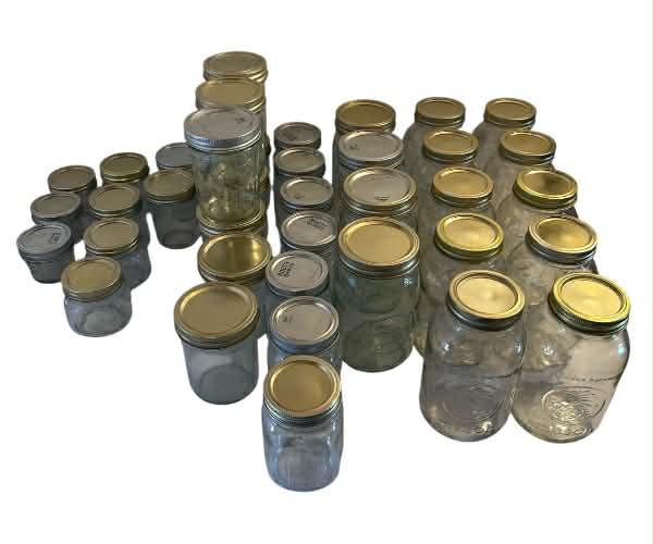 Assorted Glass Mason and Storage Jars