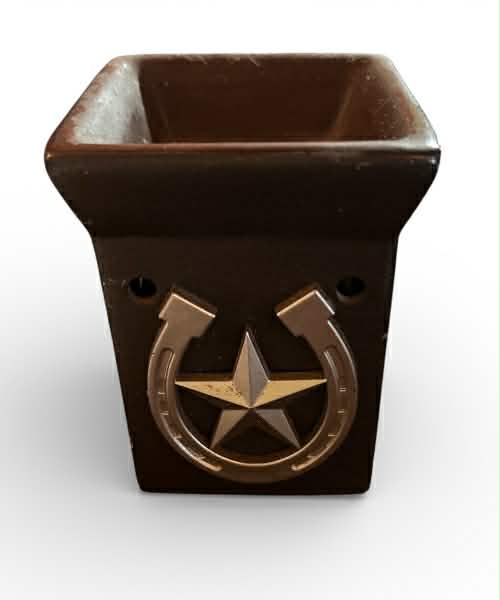 Western Horseshoe Star Scentsy Plug In Base Rustic Decor 2.5x3.5 Inch