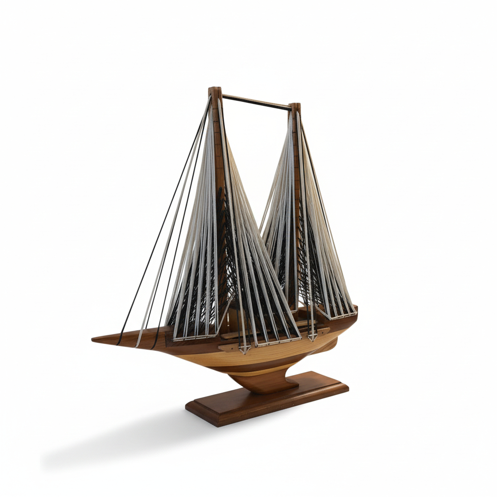 Wooden Model Ship 17x17.5