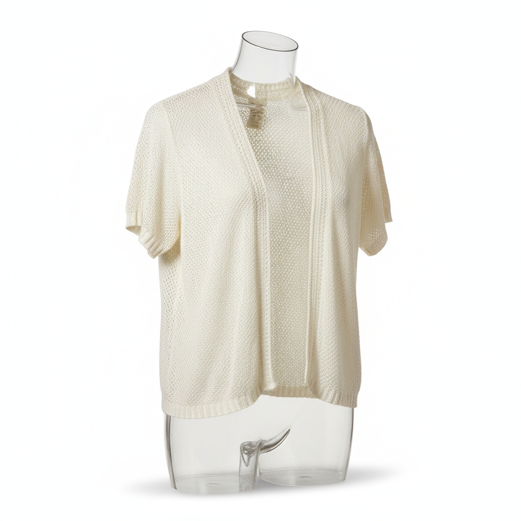 Women’s Short Sleeve Open Front Cardigan by Faded Glory Lightweight Knit Layering Top