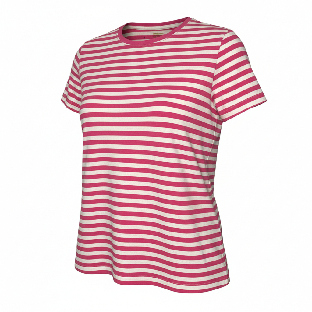 Women’s Striped Short Sleeve Everyday Top by Bobbie Brooks Classic Casual Style