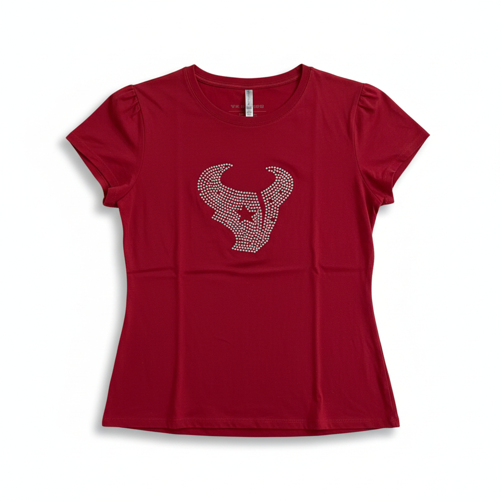 Women’s Western Graphic Rhinestone Tee Texas Inspired Casual Style