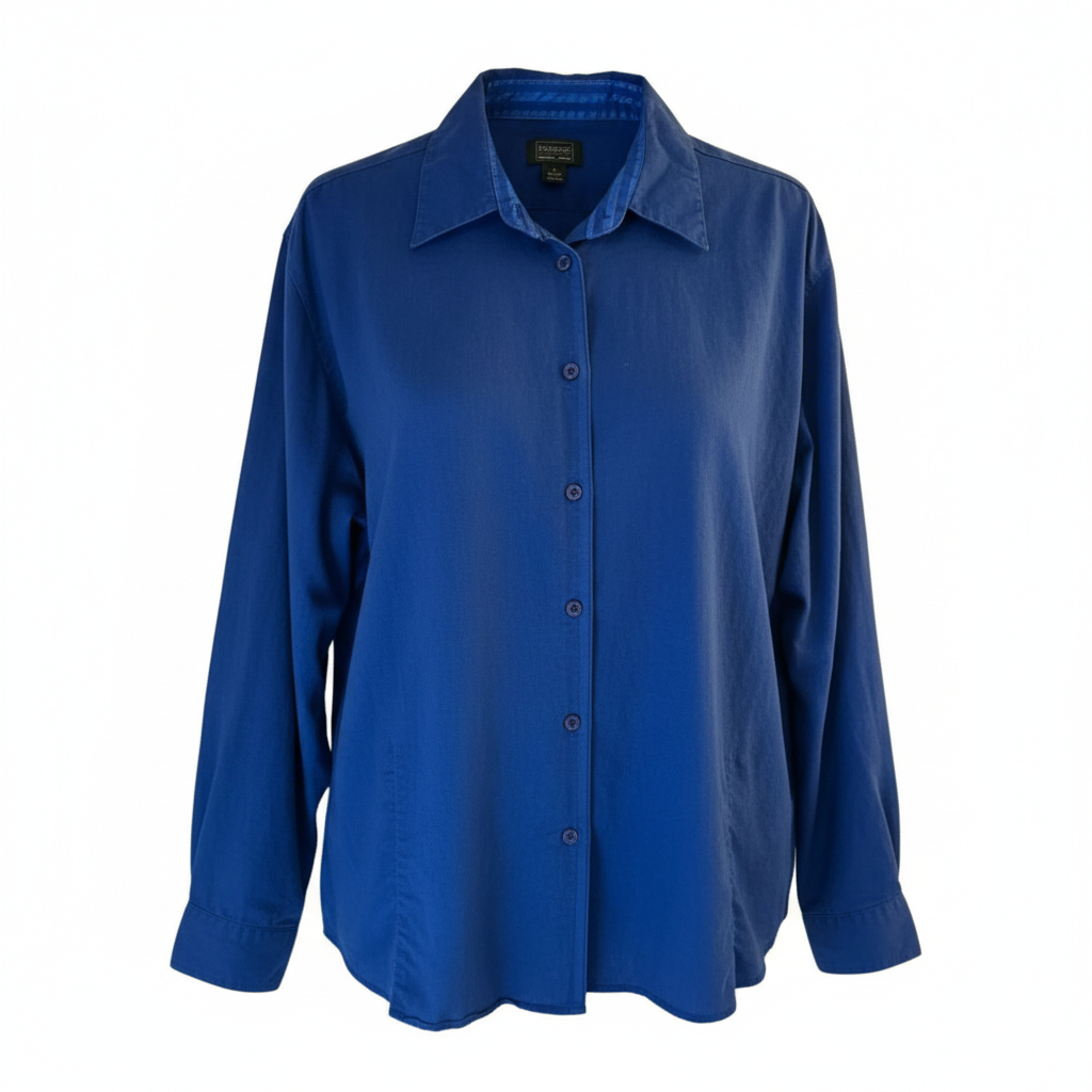 Women’s Button Front Shirt by Blue Country Clothing Company Long Sleeve Collared Casual Western Style Top