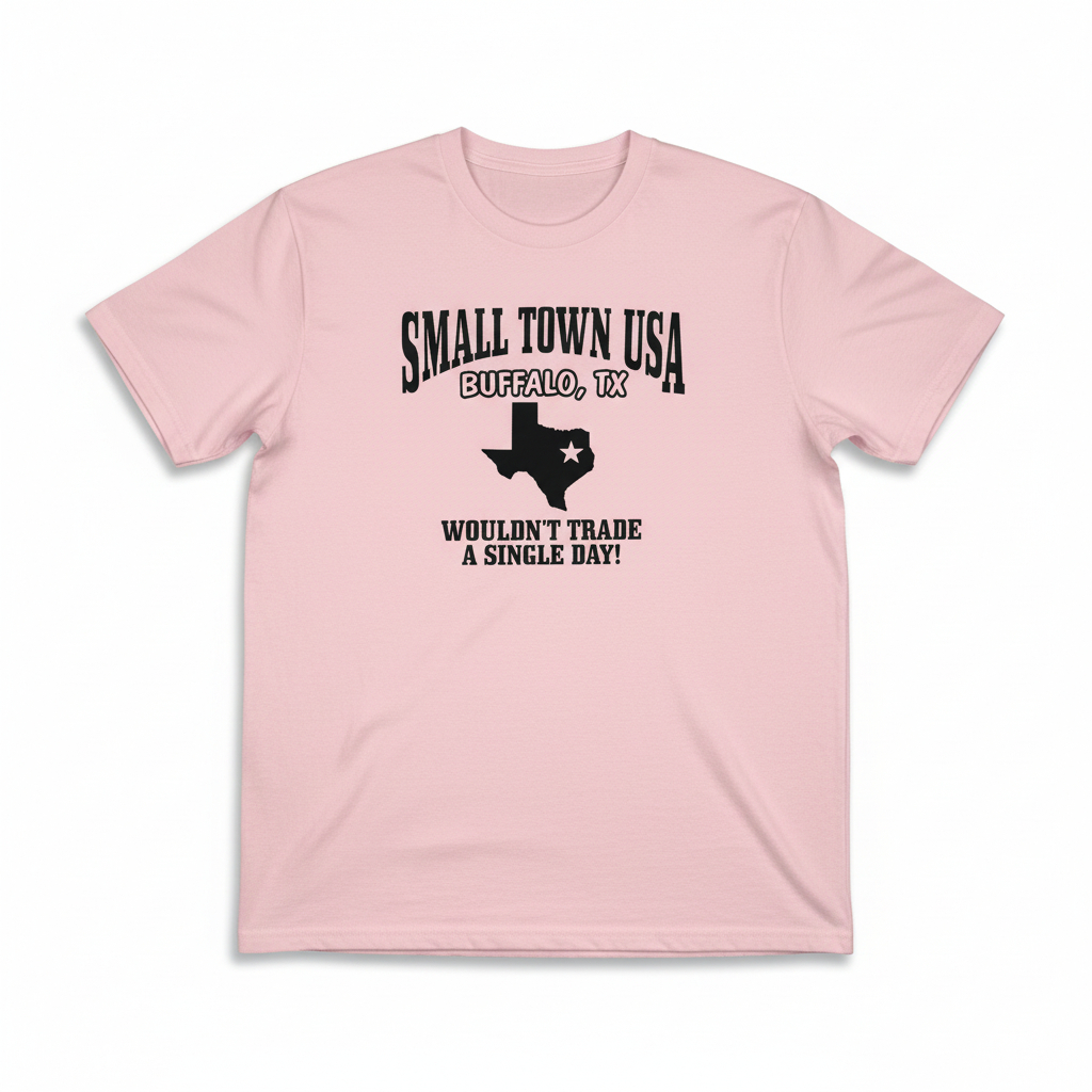 Women’s Buffalo TX Small Town USA Graphic Tee Local Pride Casual Shirt