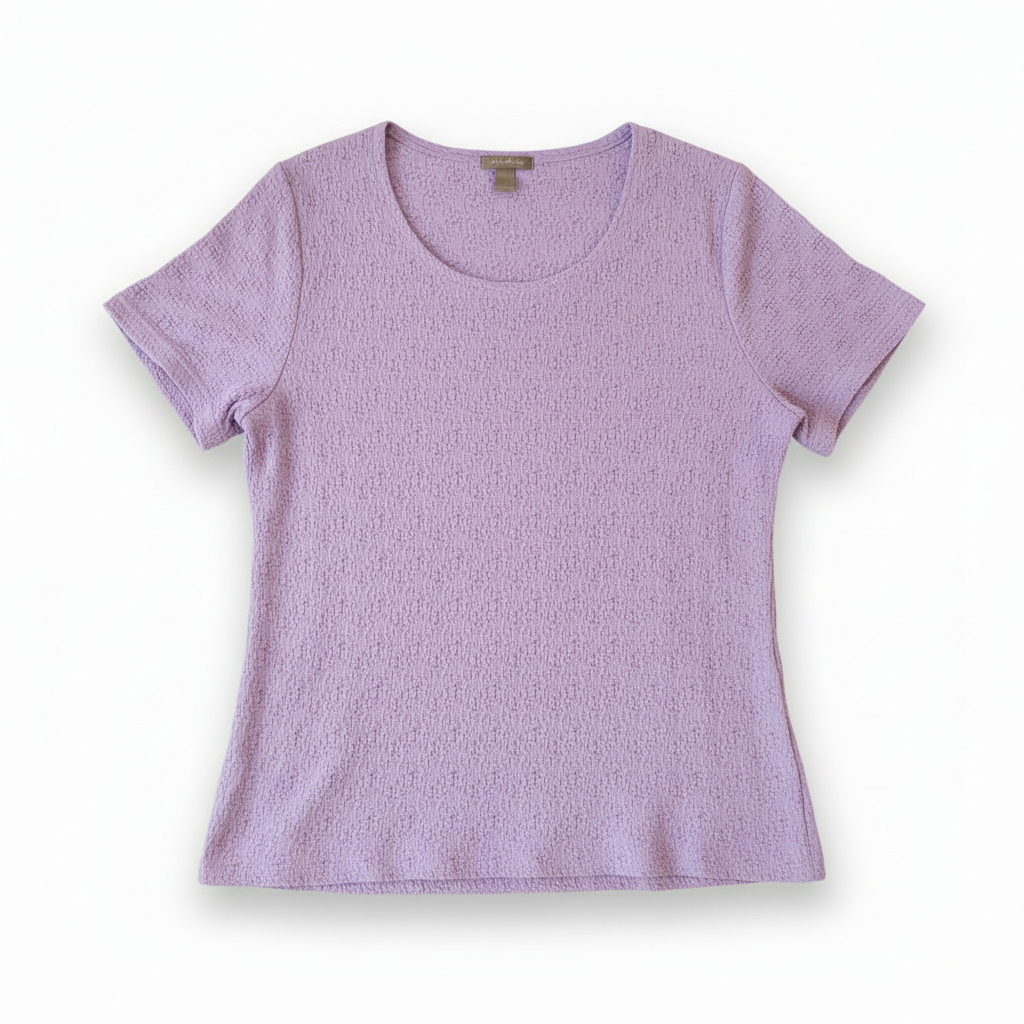 Women’s Textured Short Sleeve Top by White Stag Soft Stretch Casual Tee