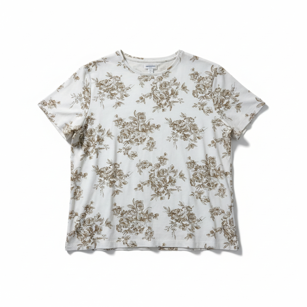 Women’s Floral Print Tee by White Stag Short Sleeve Casual Everyday Top