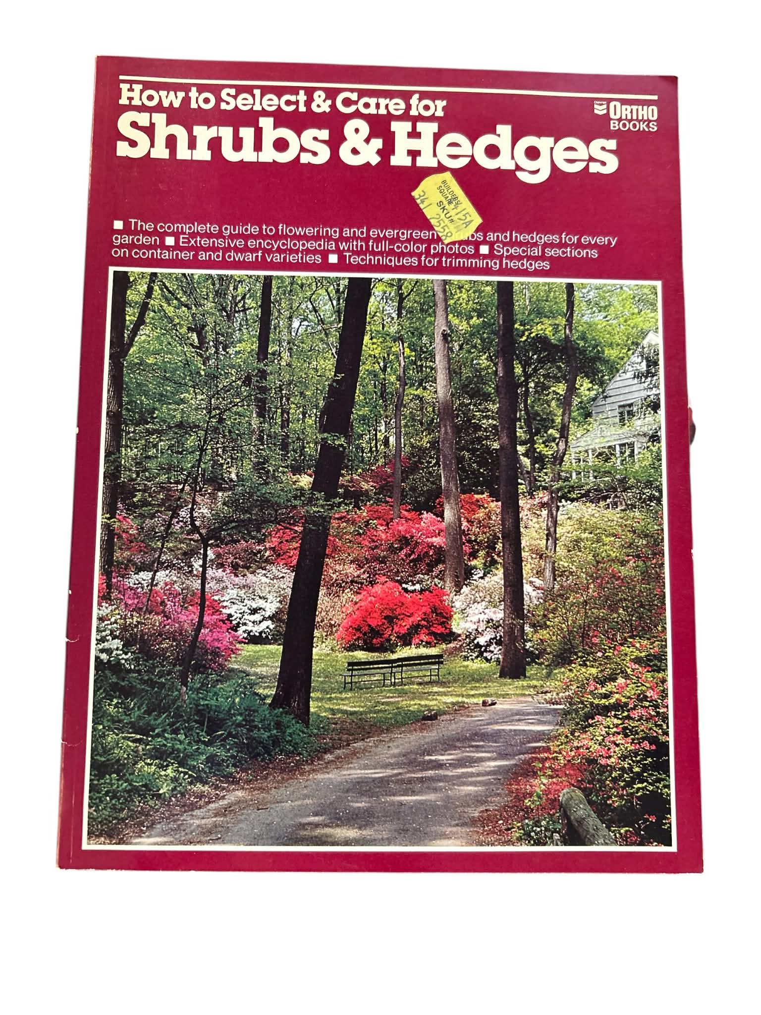 How to Select and Care for Shrubs and Hedges Ortho Books Vintage Gardening Guide Hardcover