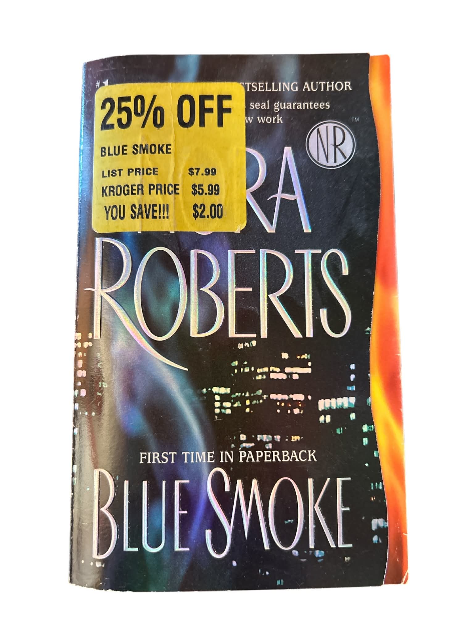 Blue Smoke by Nora Roberts Romantic Suspense Paperback New York Times Bestselling Author