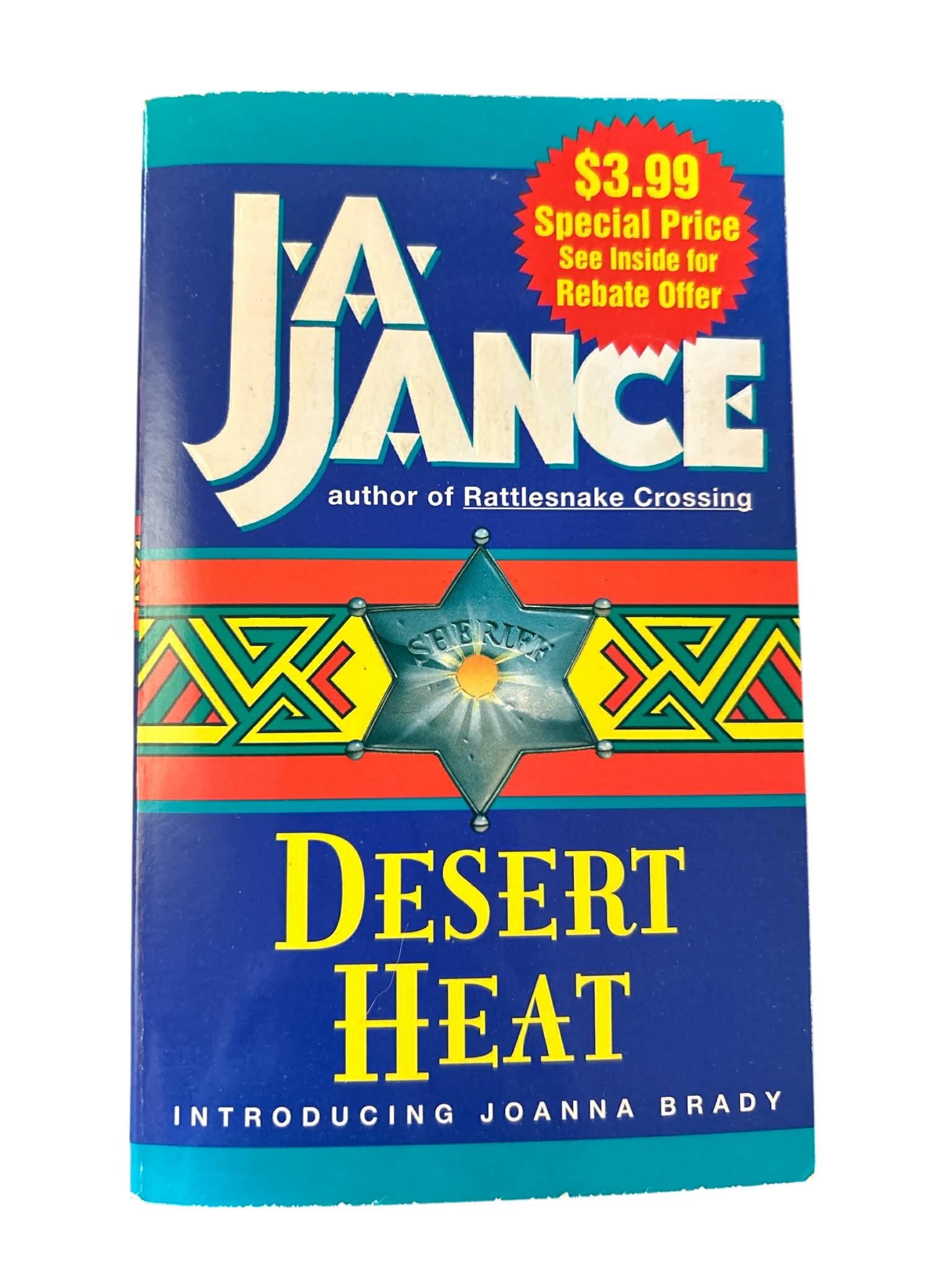 Desert Heat by J A Jance Joanna Brady Mystery Novel Paperback Crime Fiction