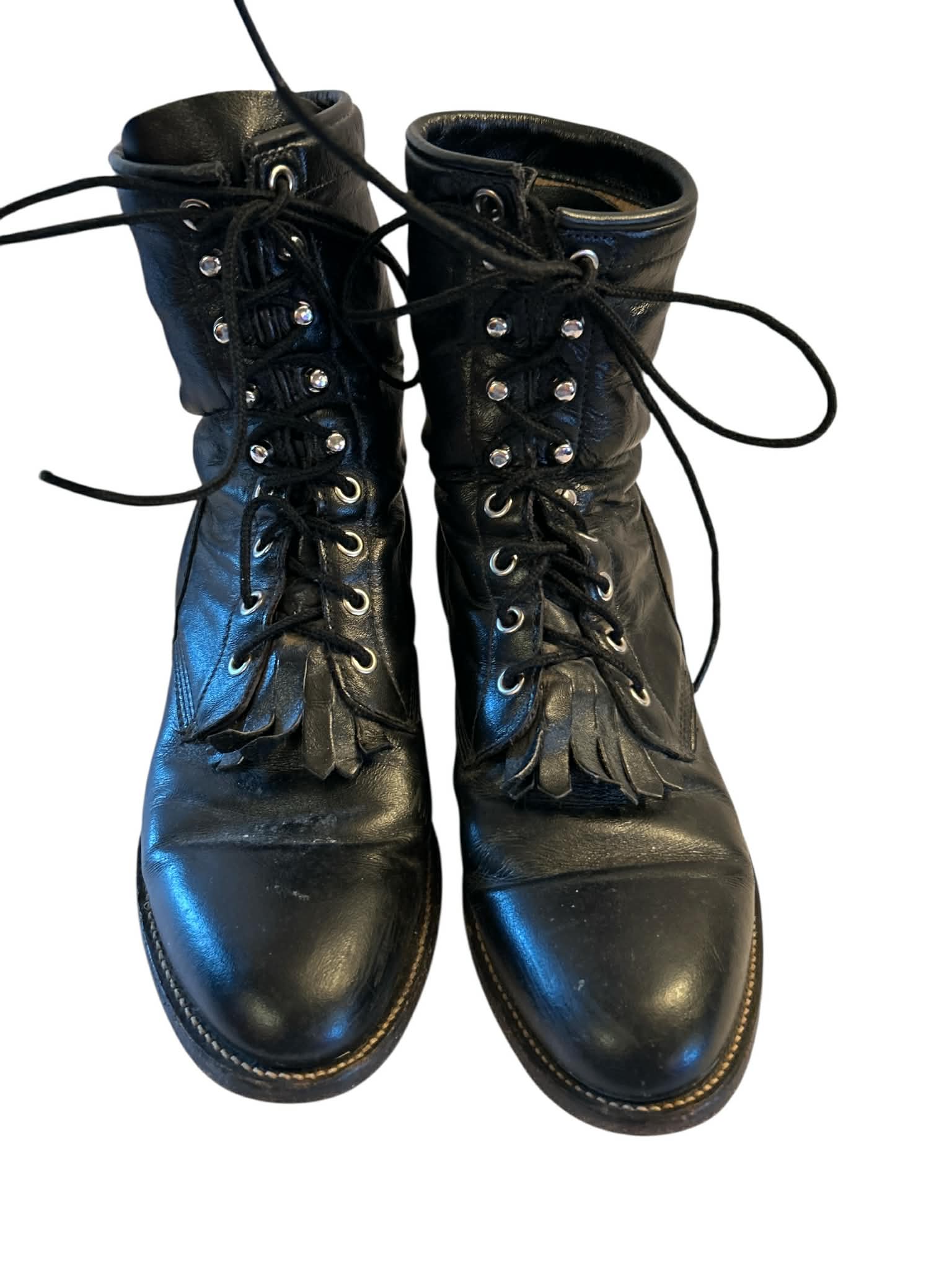 Women’s Justin leather lace up ankle boots