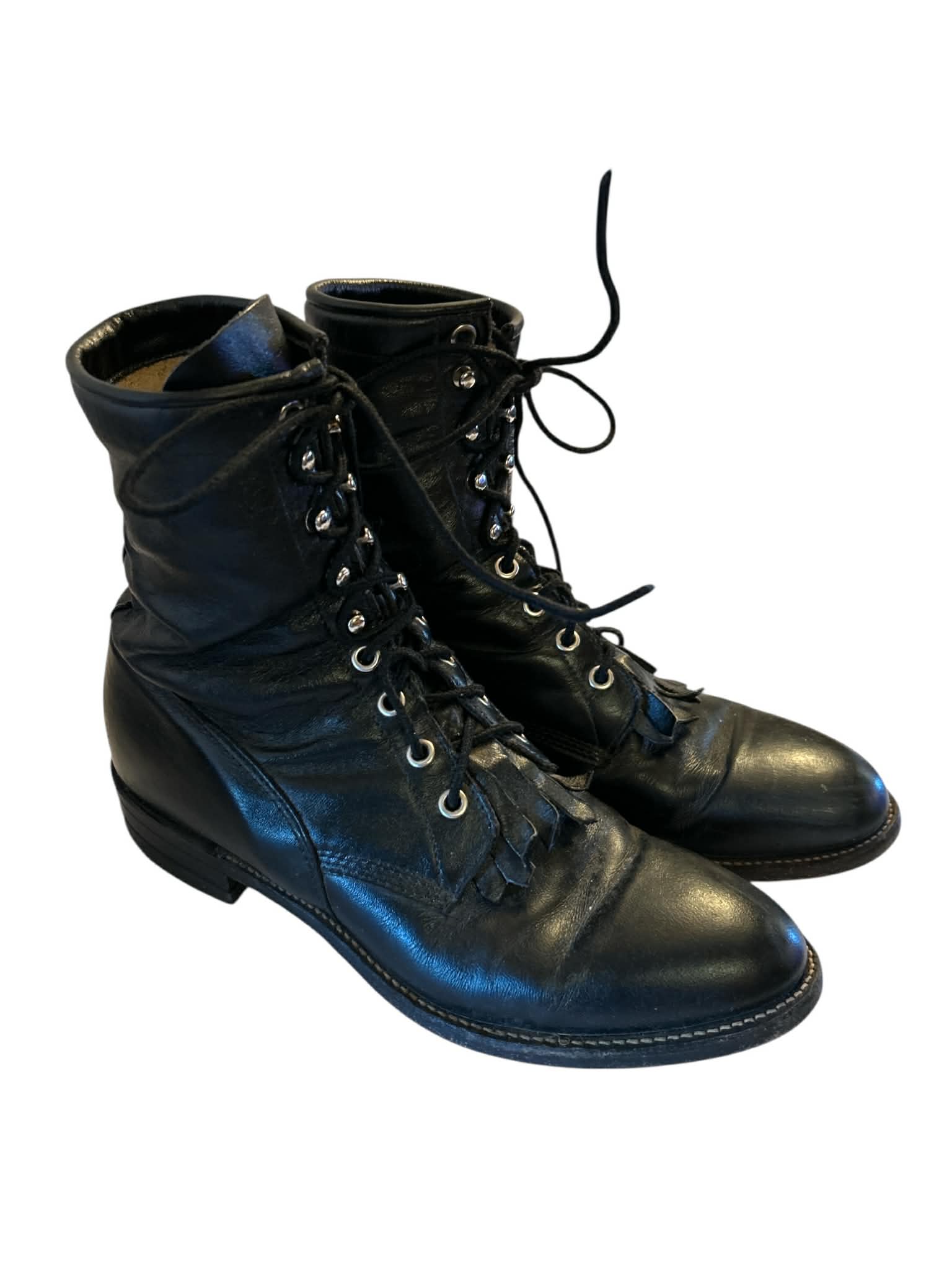 Women’s Justin leather lace up ankle boots