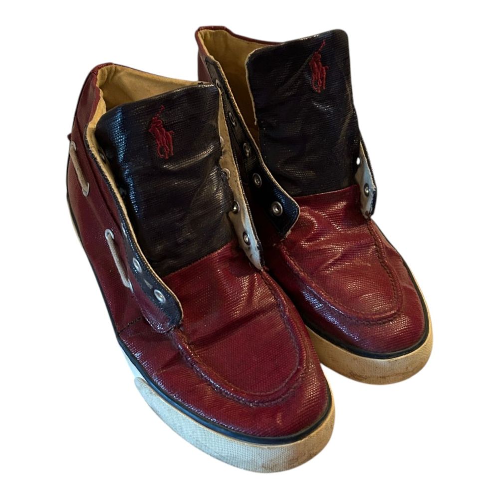 Polo by Ralph Lauren High-Top Sneakers - Two-Tone Design