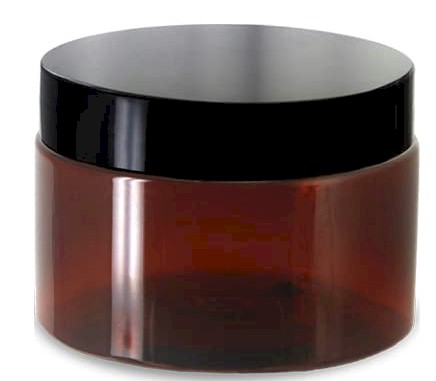 4 oz Amber Plastic Containers with Lid
