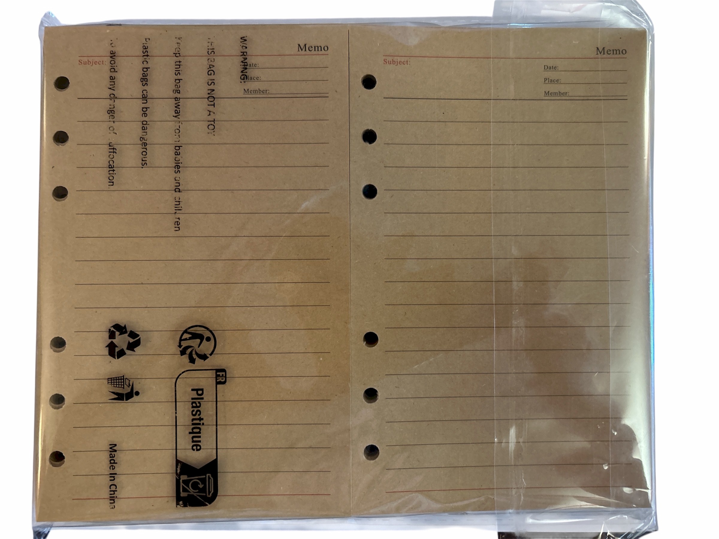 12mm x17 mm - Journal Refill Inserts - Lined Memo Paper