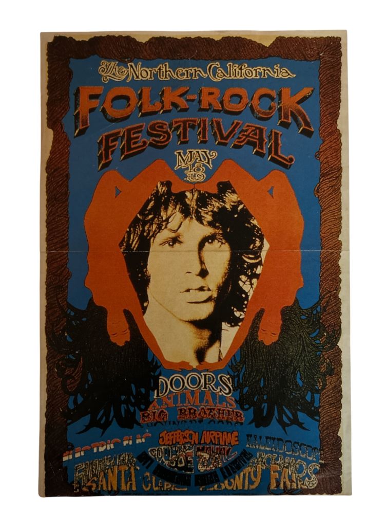 The Doors Folk-Rock Festival 1990s Magazine Poster 9x14 Mint