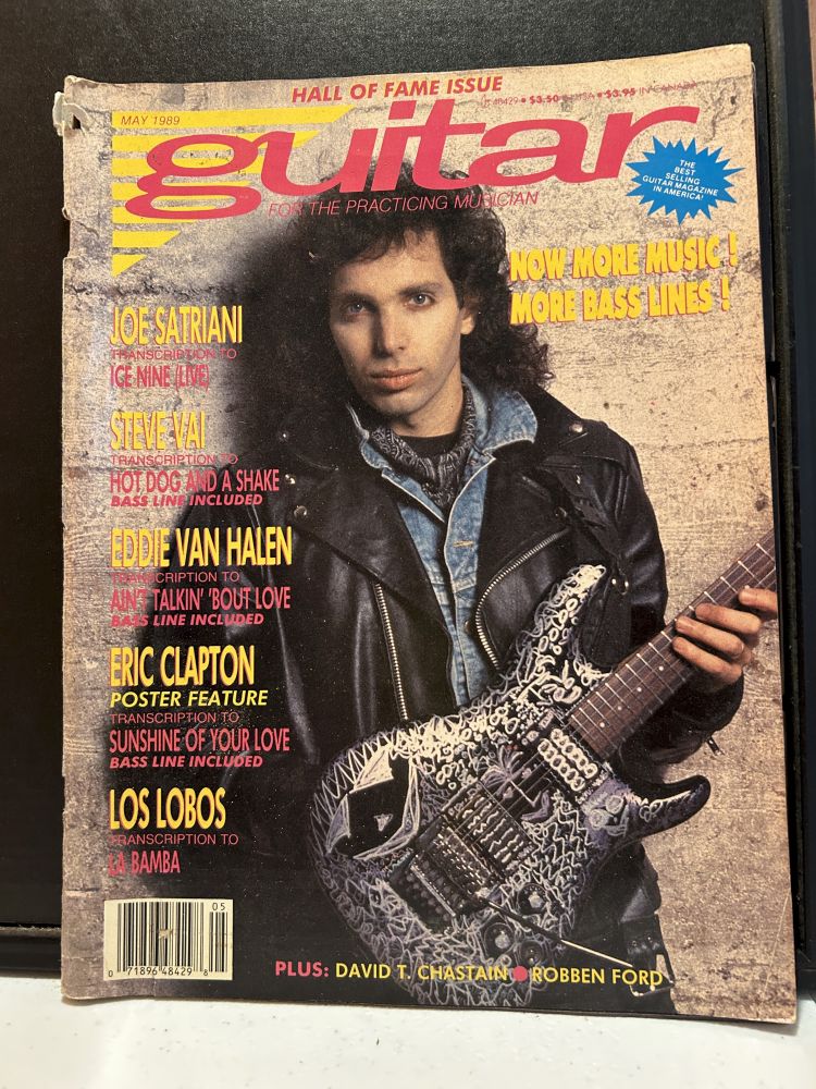 Guitar Magazine May 1989 Joe Satriani Cover