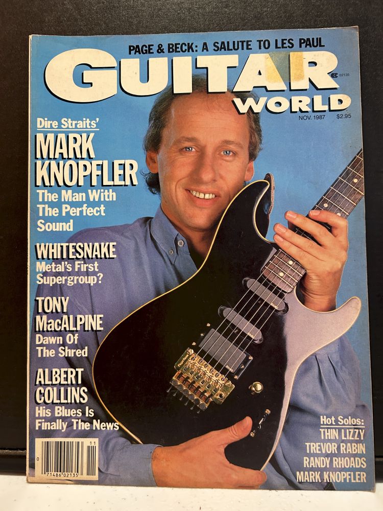 Guitar World Magazine Nov 1987 Mark Knopfler Cover VG