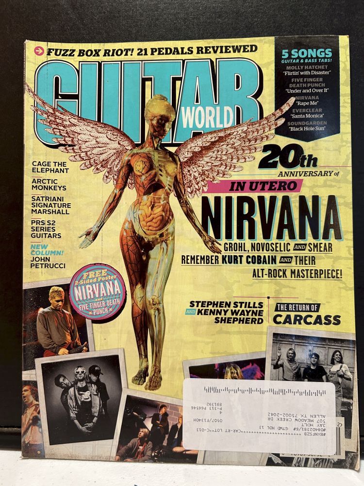 Guitar World 20th Anniversary Nirvana In Utero VG