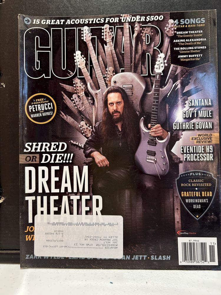 Guitar World Magazine Dream Theater Feature VG