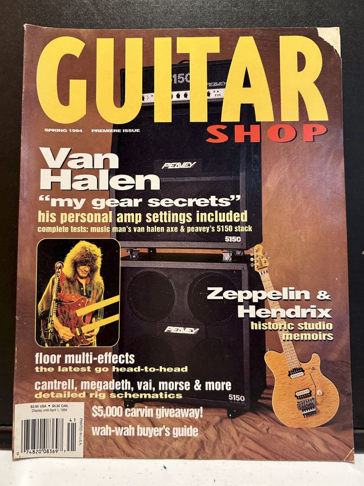Van Halen 1994 Guitar Shop Premiere Issue Magazine VG