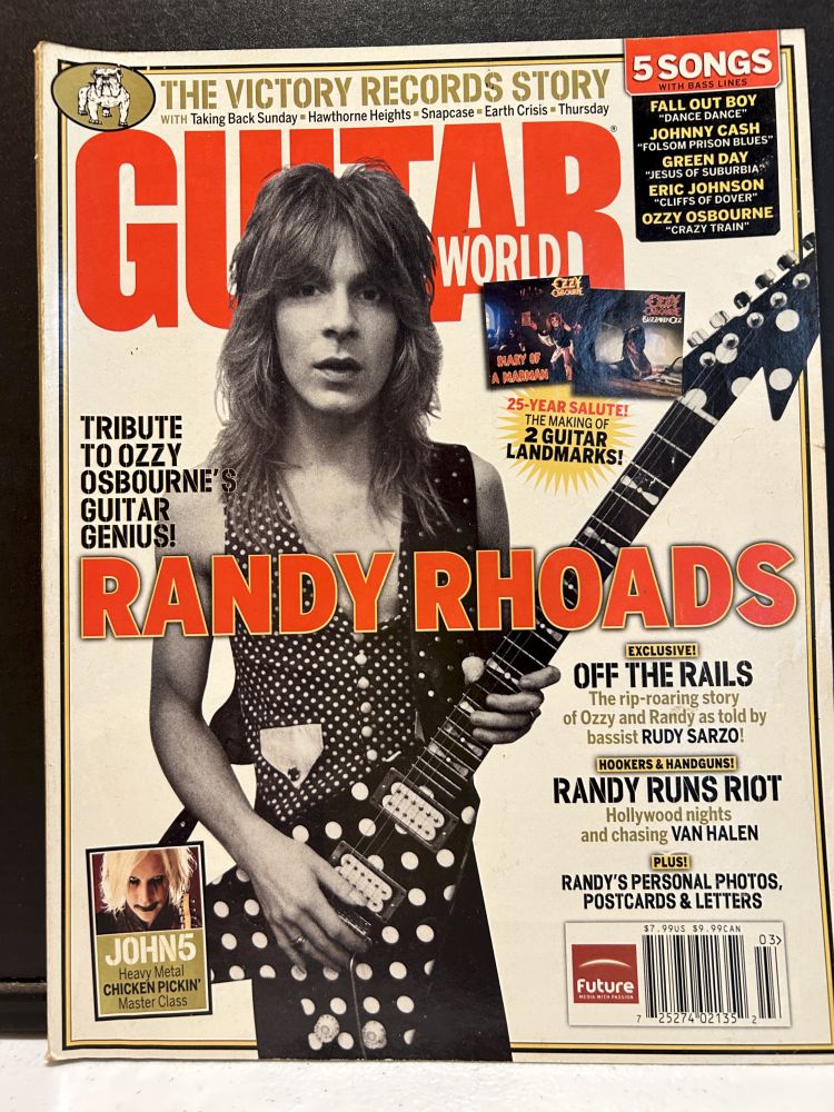 Guitar World Magazine Randy Rhoads Tribute VG
