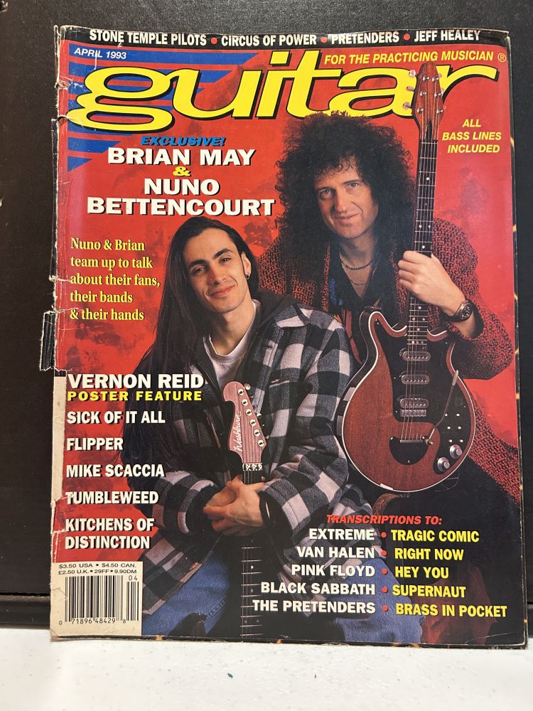 Guitar Magazine April 1993 Brian May Nuno Bettencourt 