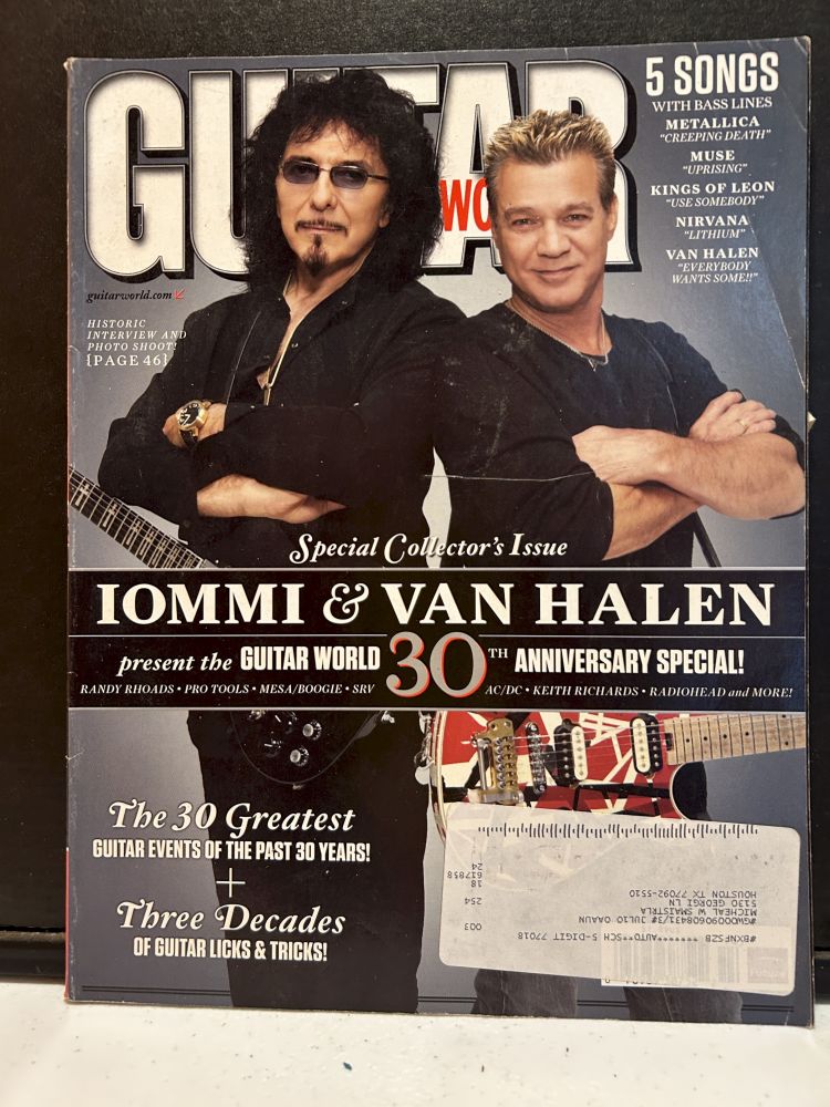 Guitar World 30th Anniversary Iommi & Van Halen Special 2000s VG