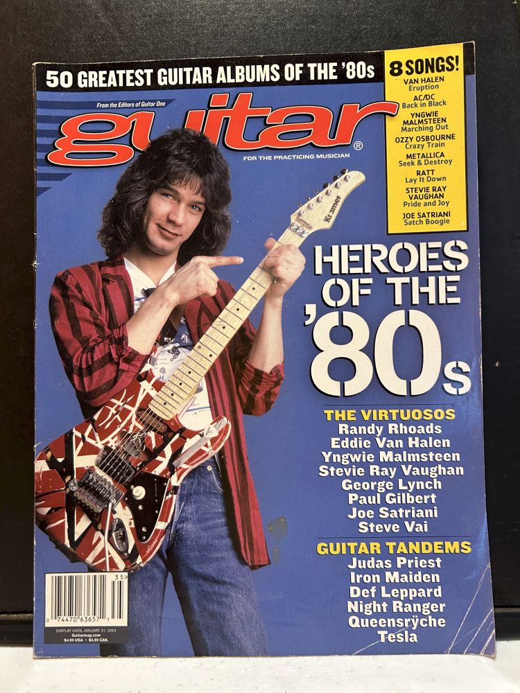 Guitar One Magazine Jan 2004 Heroes of the '80s VG