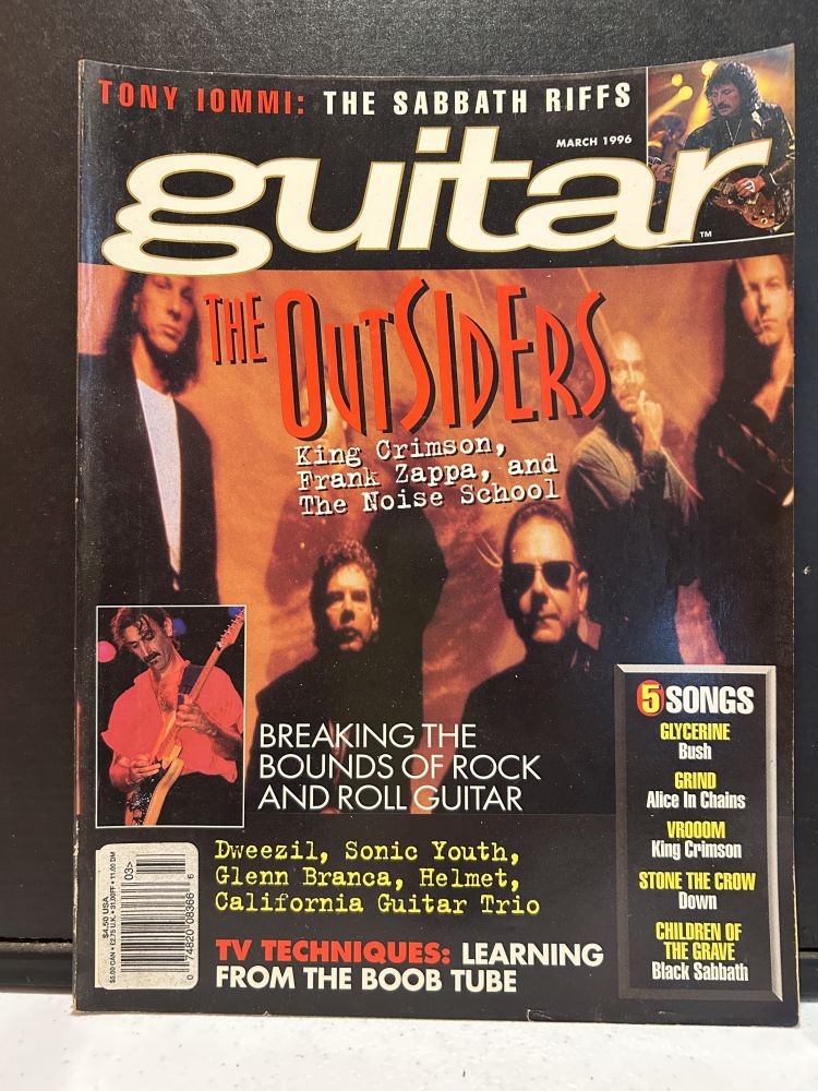 Guitar Magazine March 1996 Tony Iommi Cover VG