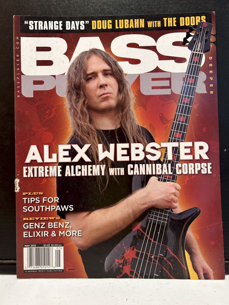 Bass Player May 2012 Magazine VG Alex Webster Cover