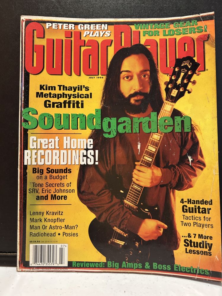 Guitar Player July 1996 Kim Thayil Cover Program VG